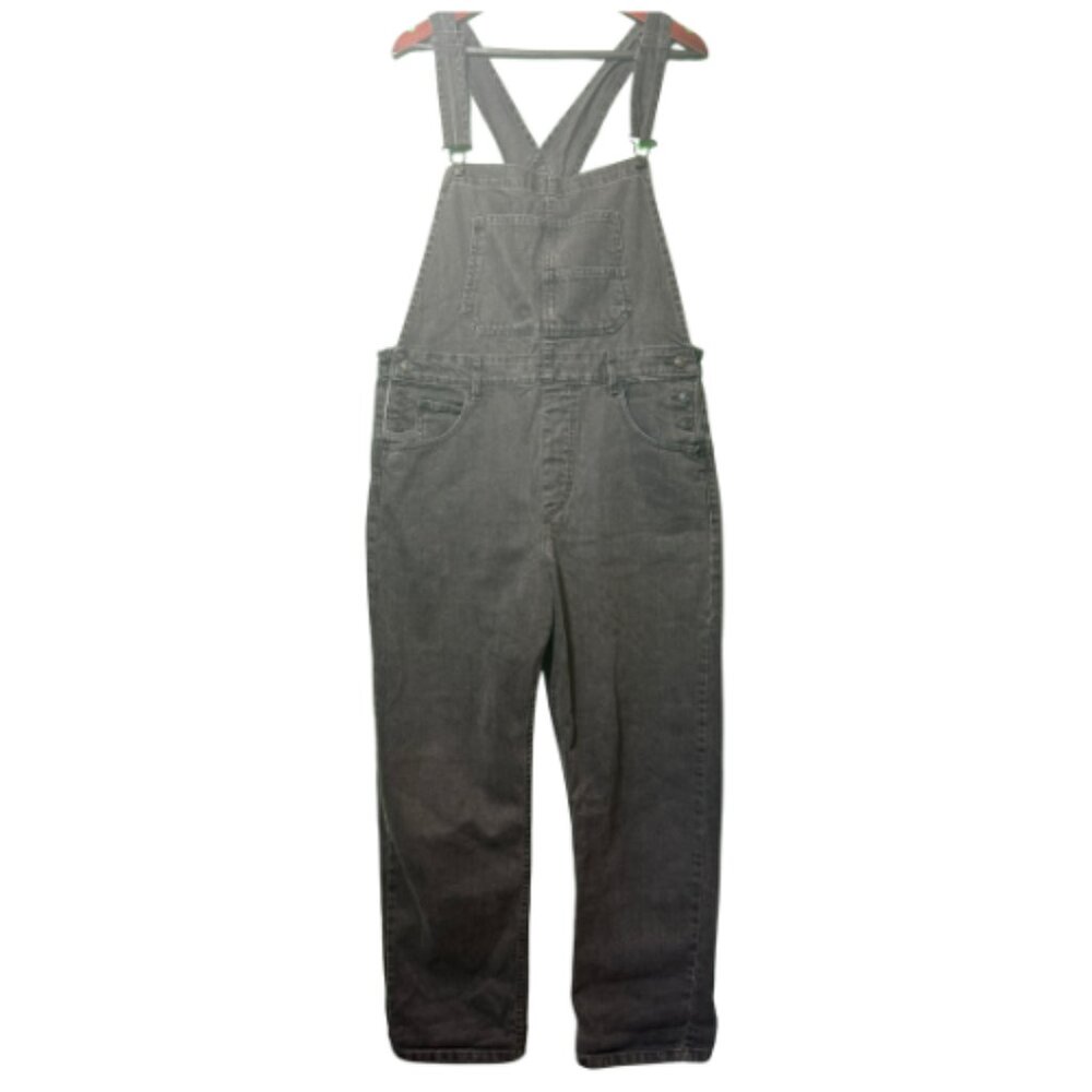 Gently Worn Blackwashed WE THE FREE Women's Jeans Overalls Size L (BB0902)